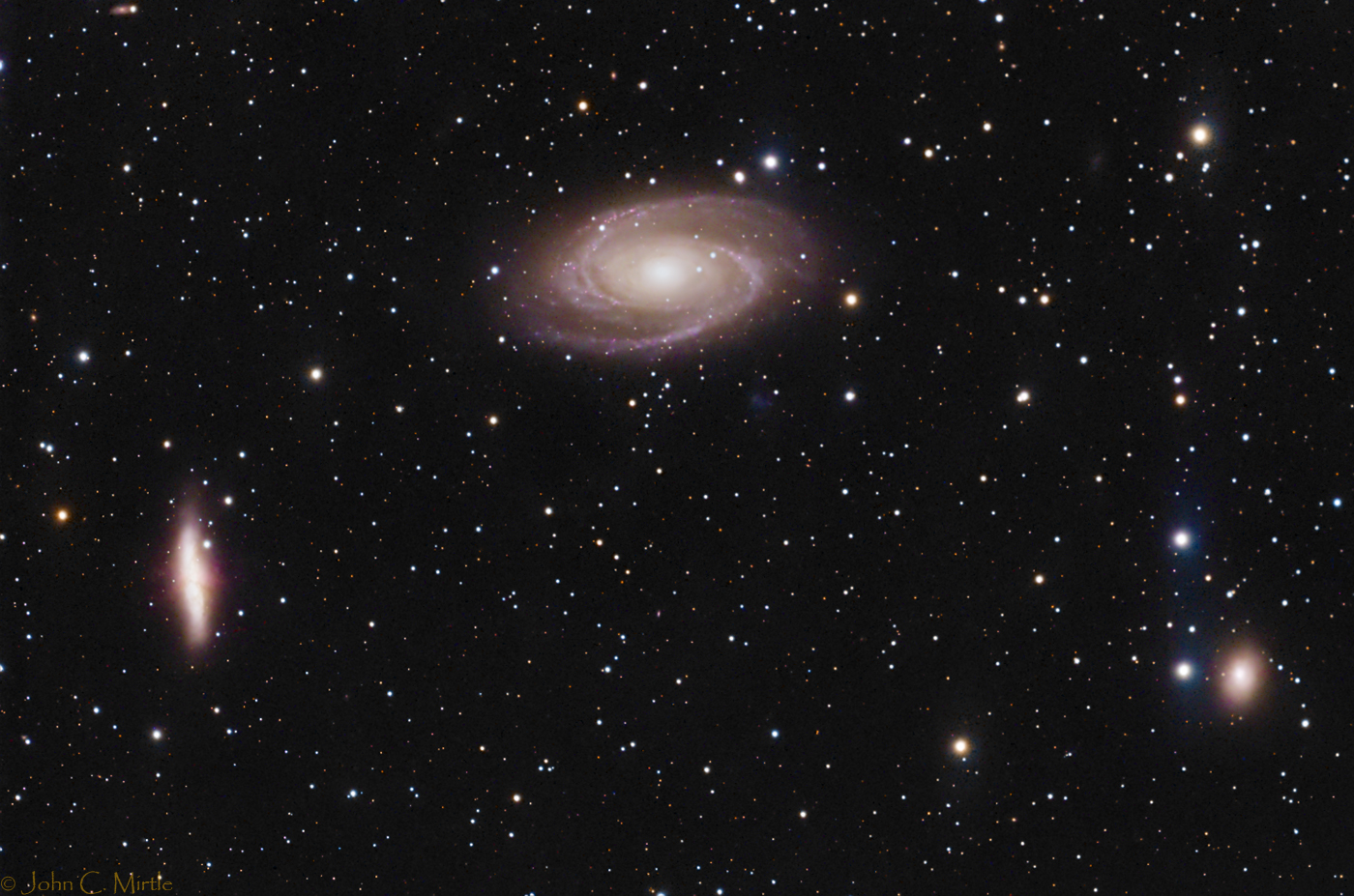 Galaxies Messier 81, Messier 82, NGC3077