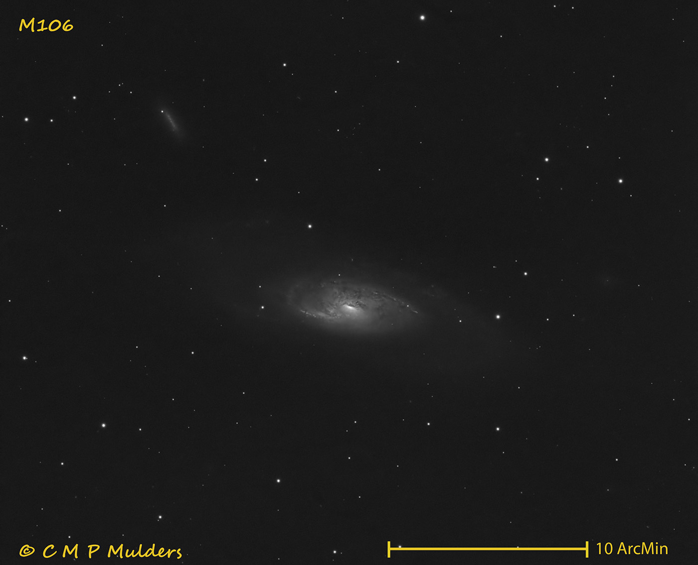 Messier 106 - Spiral Galaxy in Canes Venatici