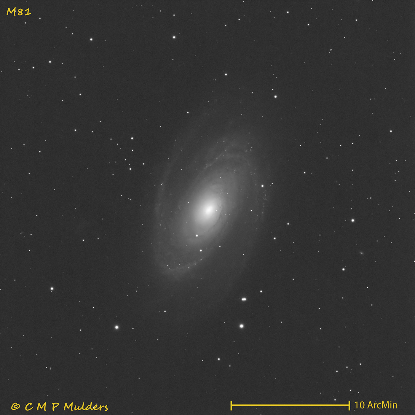 Messier 081 - Spiral Galaxy in Ursa Major
