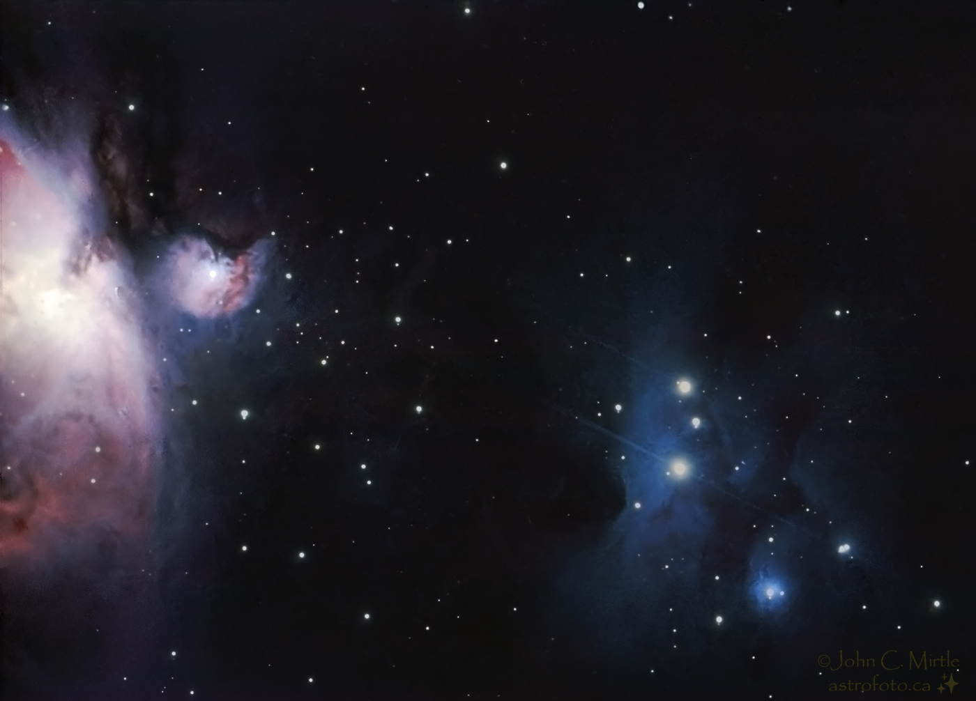 M43 - Detached portion of the Orion Nebula