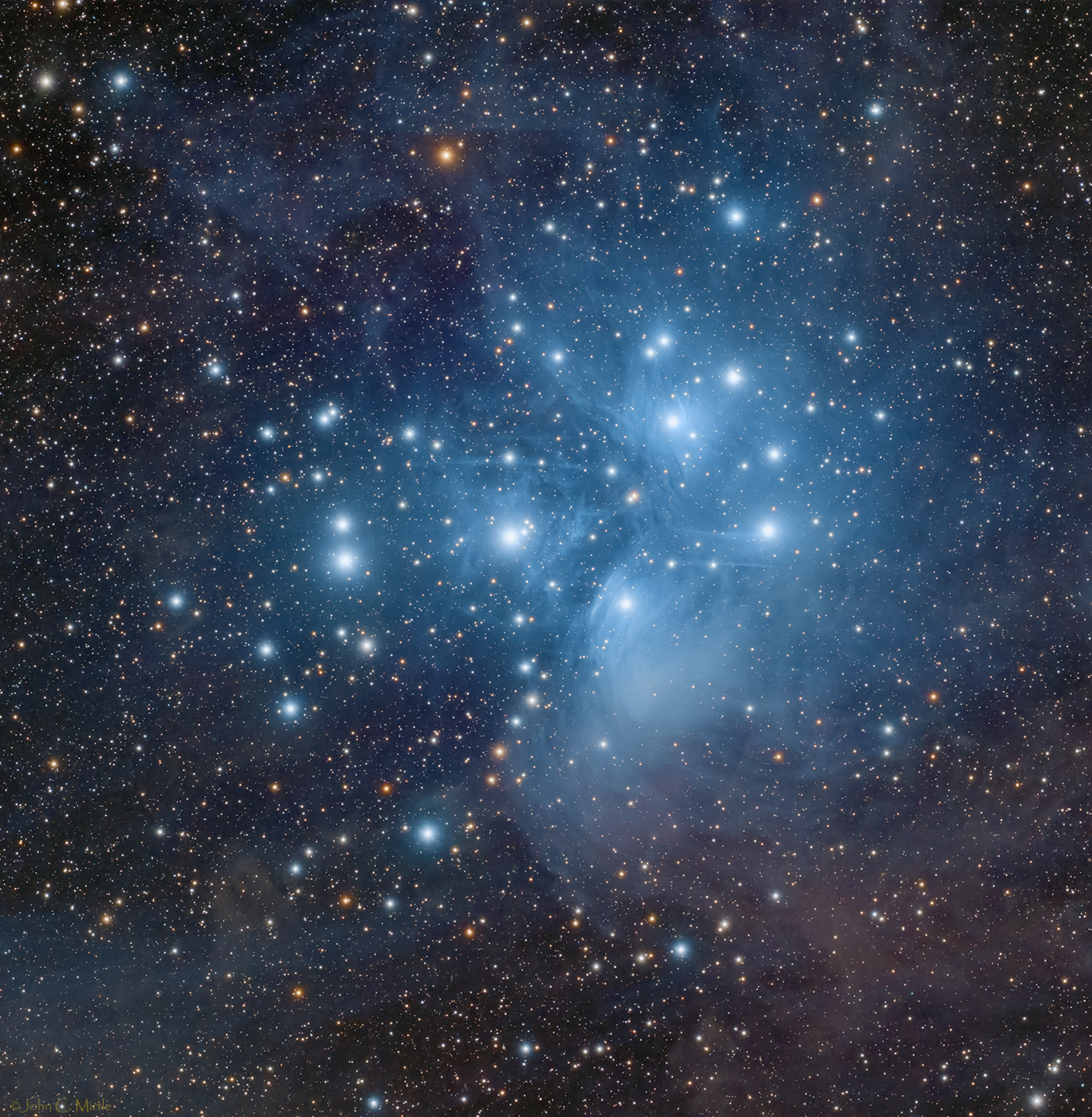 Nebula and Open Cluster in Taurus