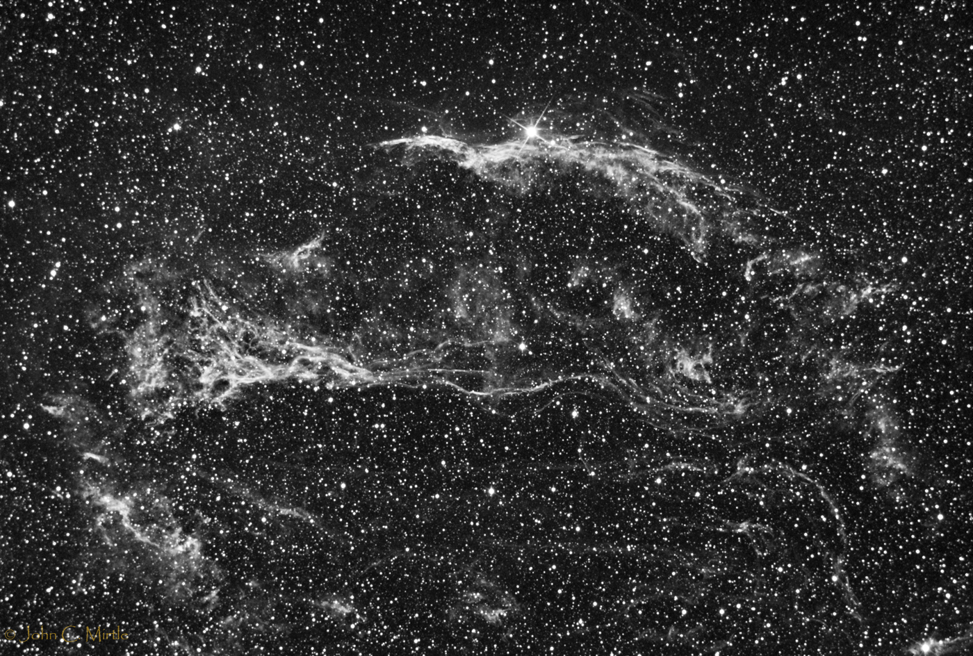 Veil Nebula - NGC6960 in Hydrogen Alpha light