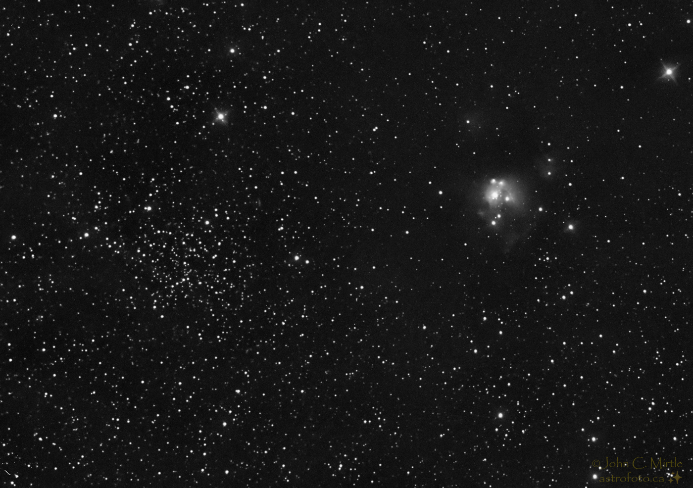 NGC7129/7133 - Open cluster/reflection nebula in Cepheus