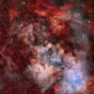 Sh2-115 HaOIII+RGB various methods