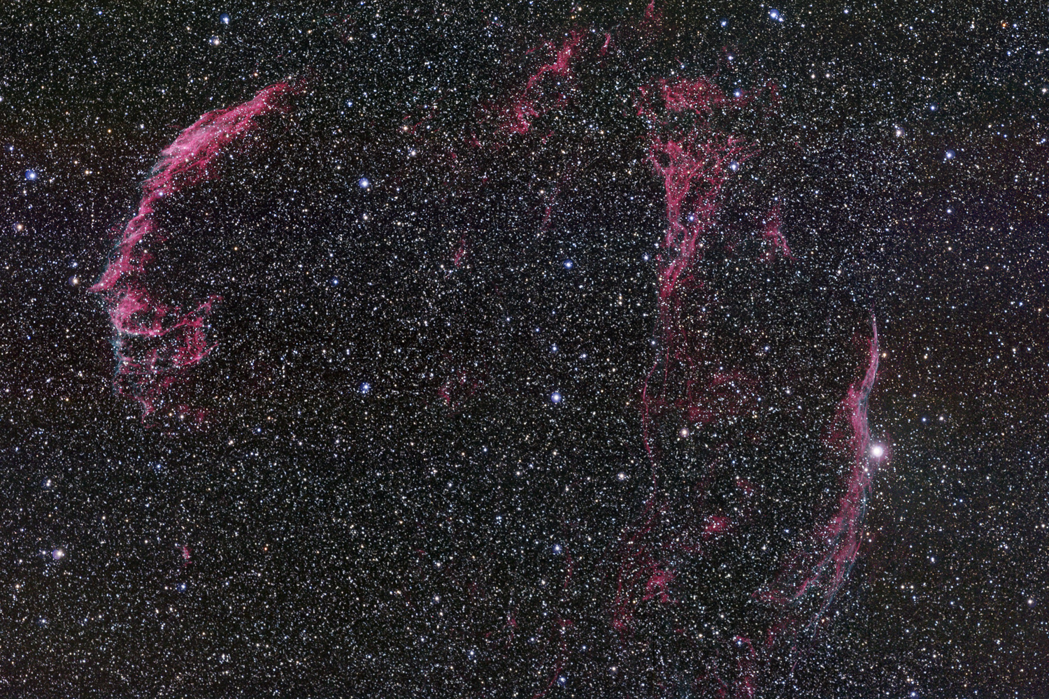 Veil Nebula in HaRGB