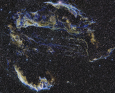 The Veil Nebula in NB+RGB
