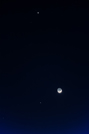Crescent Moon, Venus and Jupiter